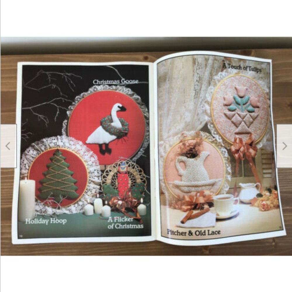 No-Sew Craft Book Calico Country Style Plaid #7764 w/ Unused Patterns 1984